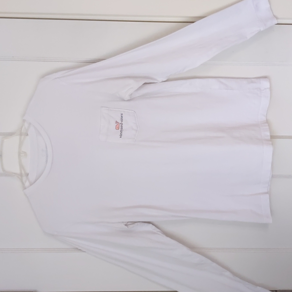 Men's XS Vineyard Vines Classic LS Whale Tee